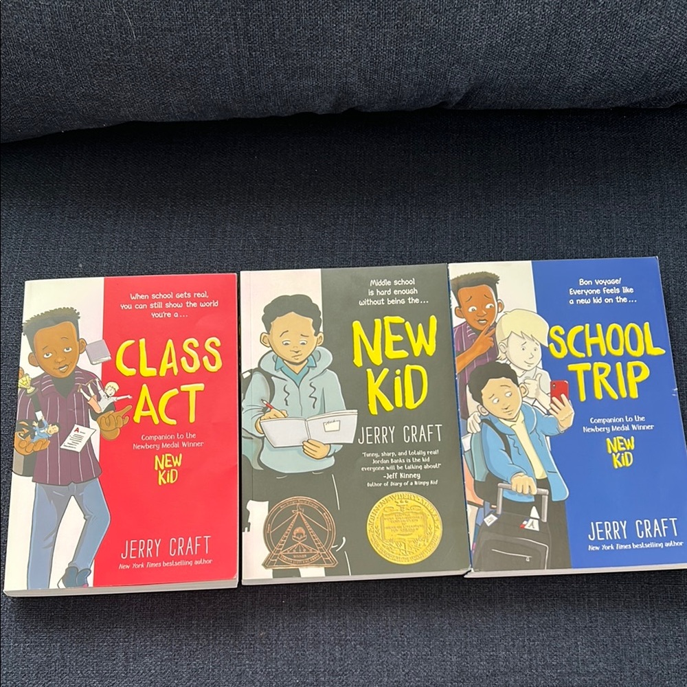 Kids Book Set - Class Act, New Kid, School Trip
